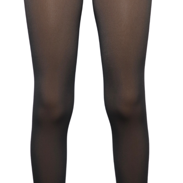 Nude Shade 03 Translucent Fleece Lined Tights for Dark Skin