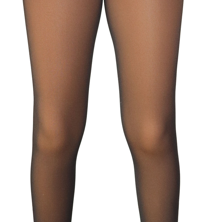 PRE ORDER Nude Shade 10 Translucent Fleece Lined Tights For Dark Skin
